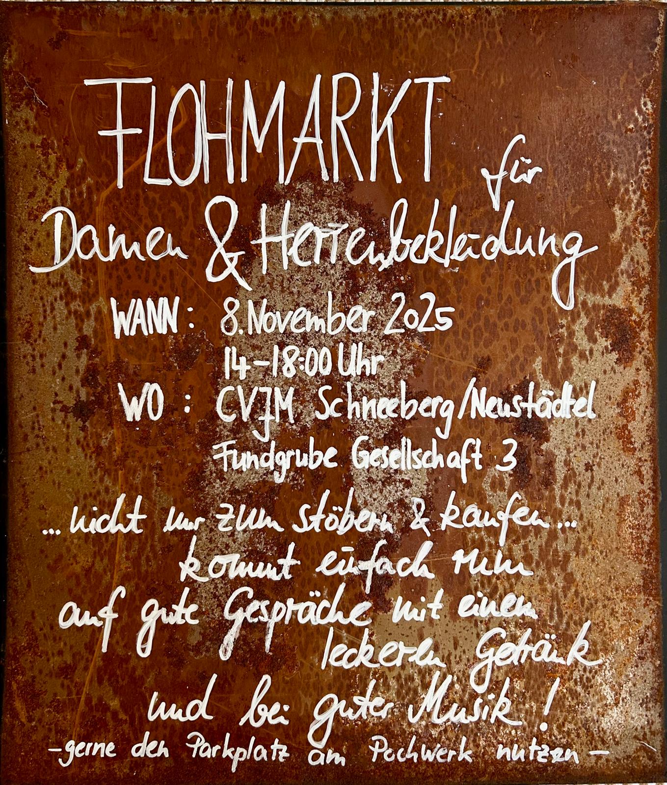Flohmarkt für Damen- und Herrenbekleidung